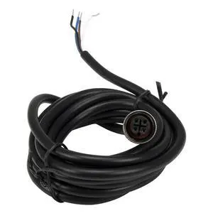 1pc FSC12-FS-4 M12 2m PVC Cable Sensor Connector 4 pins Straight Female Head for M12 NPN PNP NO+NC Proximity Sensor Switch(Black) 1pc FSC12-FS-4 M12 2m PVC Cable Sensor Connector 4 pins Straight Female Head for M12 NPN PNP NO+NC Proximity Sensor Switch(Black)