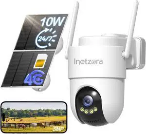 5MP HD 4G Cellular Solar Outdoor Security Camera, No WiFi Support 5MP HD 4G Cellular Solar Outdoor Security Camera, No WiFi Support