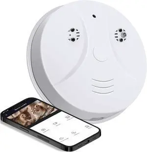 WiFi Security Camera, Hidden Spy Camera Smoke Detector, Hidden Camera Nanny Cam 1080P Mini Camera with Night Vision Remote Viewing Motion Detecion for Baby Pet Elderly Indoor Surveillance WiFi Security Camera, Hidden Spy Camera Smoke Detector, Hidden Camera Nanny Cam 1080P Mini Camera with Night Vision Remote Viewing Motion Detecion for Baby Pet Elderly Indoor Surveillance