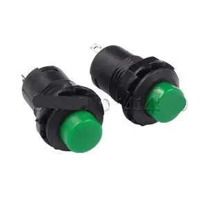 100PCS Mini Small Round Button Red Green Self-Locking Push Button Switch Latching ON/Off 12mm 3A 125V 1.5A 250V AC(100PCS Green) 100PCS Mini Small Round Button Red Green Self-Locking Push Button Switch Latching ON/Off 12mm 3A 125V 1.5A 250V AC(100PCS Green)