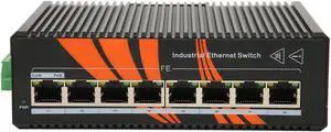 8 Port Industrial Ethernet Switches Unmanaged Din Rail Minus 40 to 75°C 12 to 58V Dc Input Network Switch for Intelligent Transportation Rail Power Mining 8 Port Industrial Ethernet Switches Unmanaged Din Rail Minus 40 to 75°C 12 to 58V Dc Input Network Switch for Intelligent Transportation Rail Power Mining