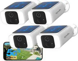 4Pack 5G WiFi Security Cameras Wireless Outdoor, Solar Outdoor Cameras for Home Security with AI Motion Detection & Siren, 2K Color Night Vision, 2-Way Talk, IP66 Waterproof, Cloud/SD 4Pack 5G WiFi Security Cameras Wireless Outdoor, Solar Outdoor Cameras for Home Security with AI Motion Detection & Siren, 2K Color Night Vision, 2-Way Talk, IP66 Waterproof, Cloud/SD