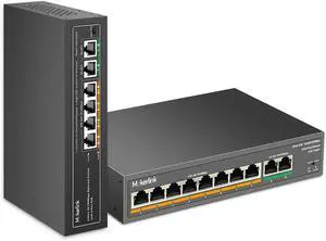 MokerLink PoE Switch, 6 Port and 10 Port PoE Switch, Support IEEE802.3af/at, Fanless Metal Plug & Play MokerLink PoE Switch, 6 Port and 10 Port PoE Switch, Support IEEE802.3af/at, Fanless Metal Plug & Play