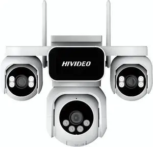 2MP Quad-Lens WiFi Security Camera Outdoor or Indoor Pan &Tilt 350° 24/7 Recording Two-Way Audio Full Color Night Vision Weatherproof Auto Tracking Security Monitor for Home Garden 2MP Quad-Lens WiFi Security Camera Outdoor or Indoor Pan &Tilt 350° 24/7 Recording Two-Way Audio Full Color Night Vision Weatherproof Auto Tracking Security Monitor for Home Garden