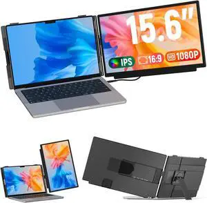 FLYTOCCA Laptop Screen Extender, 15.6" 1080P FHD IPS Display, Detachable Second Monitor Supports Vertical Mount, Plug & Play, Laptop Monitor Extender for 13"-17.3" Laptops, Windows, Mac, Chrome FLYTOCCA Laptop Screen Extender, 15.6" 1080P FHD IPS Display, Detachable Second Monitor Supports Vertical Mount, Plug & Play, Laptop Monitor Extender for 13"-17.3" Laptops, Windows, Mac, Chrome