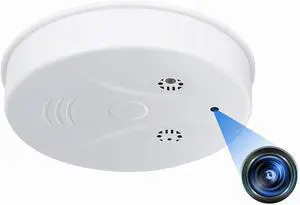 Smart Wireless WiFi Camera Smoke Detector Hidden Camera 1080P Video Indoor Security Camera for Pets, Home Wall Mount Night Vision, Live Viewing, Motion Detection, Android iOS Free App, Loop Filming Smart Wireless WiFi Camera Smoke Detector Hidden Camera 1080P Video Indoor Security Camera for Pets, Home Wall Mount Night Vision, Live Viewing, Motion Detection, Android iOS Free App, Loop Filming