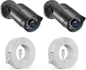ZOSI 2 Pack 5MP 3K Add-on Security POE Camera with Cable, 2880 x 1620 Indoor Outdoor Bullet IP Camera, 120ft Night Vision, 3.6mm Lens, 95°View Angle, IP66 Weatherproof (Only Work PoE NVR) ZOSI 2 Pack 5MP 3K Add-on Security POE Camera with Cable, 2880 x 1620 Indoor Outdoor Bullet IP Camera, 120ft Night Vision, 3.6mm Lens, 95°View Angle, IP66 Weatherproof (Only Work PoE NVR)