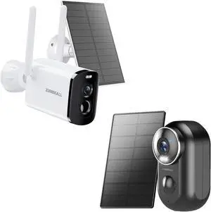 ZUMIMALL Solar Security Cameras Wireless Outdoor, 2K Camera for Home Security with 3MP Color Night Vision, 2.4GHz WiFi, 2-Way Talk, Spotlight & Siren, IP66 Weatherproof, Compatible with Alexa ZUMIMALL Solar Security Cameras Wireless Outdoor, 2K Camera for Home Security with 3MP Color Night Vision, 2.4GHz WiFi, 2-Way Talk, Spotlight & Siren, IP66 Weatherproof, Compatible with Alexa
