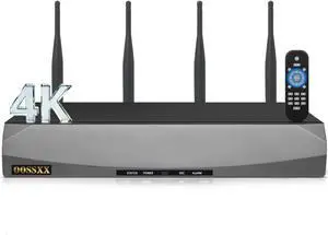 4K/8.0 Megapixel 16-Channel Wireless NVR Network Video Recorder, Supports up to 16 x 8MP Wireless IP Cameras, 4-Antennas Enhance WiFi, Dual-USB Ports, Free APP Remote Access, Max to 6TB (NO HDD) 4K/8.0 Megapixel 16-Channel Wireless NVR Network Video Recorder, Supports up to 16 x 8MP Wireless IP Cameras, 4-Antennas Enhance WiFi, Dual-USB Ports, Free APP Remote Access, Max to 6TB (NO HDD)