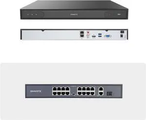 ONWOTE 12MP 32 Channel NVR with (1) 16 Ports Ethernet PoE Switch ONWOTE 12MP 32 Channel NVR with (1) 16 Ports Ethernet PoE Switch