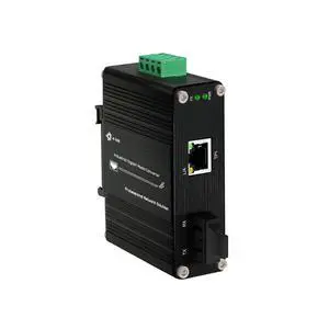 Mini Industrial Gigabit Multi-Mode Media Converter Hardened 10/100/1000Mbps RJ45 Ethernet Optical Transceiver with 100/1000Base-FX SC Port Auto Detection Transmission Max 550m 12~48V DC Mini Industrial Gigabit Multi-Mode Media Converter Hardened 10/100/1000Mbps RJ45 Ethernet Optical Transceiver with 100/1000Base-FX SC Port Auto Detection Transmission Max 550m 12~48V DC