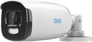 ENS SCC75B4/28-U 5MP 24-Hour Color WDR TVI/AHD/CVI/CVBS Bullet Camera with 2.8 mm Fixed Lens, White ENS SCC75B4/28-U 5MP 24-Hour Color WDR TVI/AHD/CVI/CVBS Bullet Camera with 2.8 mm Fixed Lens, White