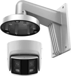 DS-2CD2366G2P-ISU/SL 6MP 180° Dual Lens Panoramic Ultra Wide Angle DarkFighter Dome IP Camera, 120 dB WDR, Two Way Audio, IP67, Bundle with PC140 WMS WML DS-1273ZJ-140 LTB342-140 Wall Mount Bracket DS-2CD2366G2P-ISU/SL 6MP 180° Dual Lens Panoramic Ultra Wide Angle DarkFighter Dome IP Camera, 120 dB WDR, Two Way Audio, IP67, Bundle with PC140 WMS WML DS-1273ZJ-140 LTB342-140 Wall Mount Bracket