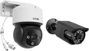 ZOSI C105 4K 8MP Security PoE IP Bullet Camera Outdoor, C290 8MP 4K IP Pan/Tilt Add-on Security Camera, AI Detection, Night Vision, IP66 Weatherproof (Only Works PoE NVR) ZOSI C105 4K 8MP Security PoE IP Bullet Camera Outdoor, C290 8MP 4K IP Pan/Tilt Add-on Security Camera, AI Detection, Night Vision, IP66 Weatherproof (Only Works PoE NVR)
