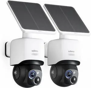 4K Solar Security Cameras Wireless Outdoor, AOV Dual View 360° Pan & Tilt Cameras for Home Security, 24/7 Surveillance, No Blind Spots, 2.4 GHz Wi-Fi, No Monthly Fee (2 Pack) 4K Solar Security Cameras Wireless Outdoor, AOV Dual View 360° Pan & Tilt Cameras for Home Security, 24/7 Surveillance, No Blind Spots, 2.4 GHz Wi-Fi, No Monthly Fee (2 Pack)