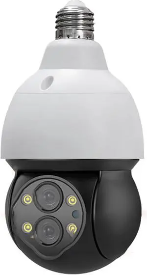 4MP Light Bulb Camera,10X ZOOM Camera Video Surveillance External Protection Recorder PTZ Dual Lens 4Mm-12Mm Color Night,360° View Camera Indoors/Outdoors,4m add 32gb 4MP Light Bulb Camera,10X ZOOM Camera Video Surveillance External Protection Recorder PTZ Dual Lens 4Mm-12Mm Color Night,360° View Camera Indoors/Outdoors,4m add 32gb