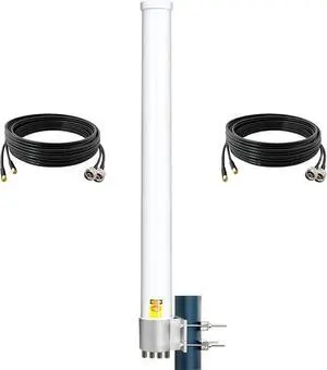 Omni 4x4 MIMO 5G Antenna for T-Mobile, Outdoor 4G LTE Antennas N71 Cellular Hotspots Router Gateways, 600-6000MHz, 10meter Cable SMA Omni 4x4 MIMO 5G Antenna for T-Mobile, Outdoor 4G LTE Antennas N71 Cellular Hotspots Router Gateways, 600-6000MHz, 10meter Cable SMA