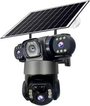 Tri-Lens 4G Solar PTZ Security IP Camera Tri-Lens 4G Solar PTZ Security IP Camera