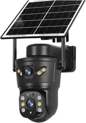 8MP 4K Dual Lens Dual Screen Solar 4G WiFi PTZ Camera 8MP 4K Dual Lens Dual Screen Solar 4G WiFi PTZ Camera