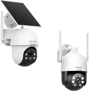 DEKCO 2K Security Camera Outdoor 2Packs Solar Security Camera Outdoor Wireless DEKCO 2K Security Camera Outdoor 2Packs Solar Security Camera Outdoor Wireless