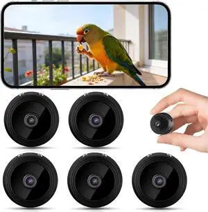 5 PCS Upgrade 1080P Small WiFi Security Cameras, Compact Home Office Cam to Monitor Pets, Babies & Seniors Portable Tiny Night Vision Mini Camera for Indoor & Outdoor L/G 5 PCS Upgrade 1080P Small WiFi Security Cameras, Compact Home Office Cam to Monitor Pets, Babies & Seniors Portable Tiny Night Vision Mini Camera for Indoor & Outdoor L/G