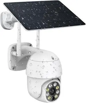 3MP Solar Battery PTZ Camera PIR Motion Tracking Color Night Vision 3MP Solar Battery PTZ Camera PIR Motion Tracking Color Night Vision