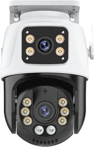 8MP 4K Dual Lens PTZ Camera 360° IP66 Human Detection WiFi CCTV 8MP 4K Dual Lens PTZ Camera 360° IP66 Human Detection WiFi CCTV
