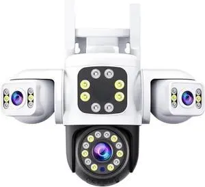 Quad-Lens 3-Screen 2.4G WiFi PTZ Dome Camera Quad-Lens 3-Screen 2.4G WiFi PTZ Dome Camera