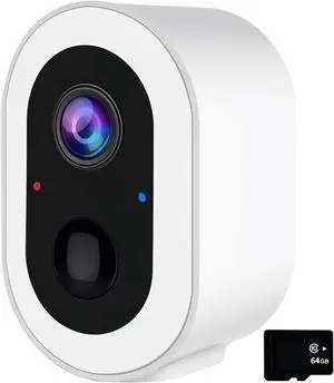 Surveillance Camera for Outdoor Indoor Use, Wireless Battery Powered, HD Night Vision, PIR Detection, Two Way Audio, Compatible with Android iOS Devices, IP65 Dust and Water Resistance Surveillance Camera for Outdoor Indoor Use, Wireless Battery Powered, HD Night Vision, PIR Detection, Two Way Audio, Compatible with Android iOS Devices, IP65 Dust and Water Resistance