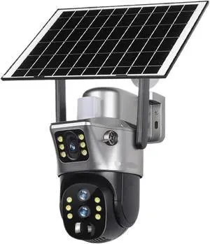 12MP Dual Screen Solar PTZ Security Camera 12MP Dual Screen Solar PTZ Security Camera