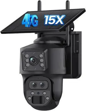 12MP 15X Zoom 3 Lens 4G Solar PTZ Camera Ubox 7800mAh 12MP 15X Zoom 3 Lens 4G Solar PTZ Camera Ubox 7800mAh