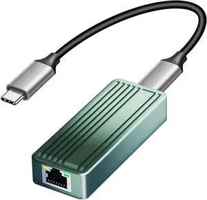USB C to Ethernet Adapter, USB 3.2 Type-C to RJ45 10Gigabit Ethernet LAN Network Adapter, 10Gbps Wired Network Converter Compatible with MacBook, iPad, Laptop, PS4, PS5 USB C to Ethernet Adapter, USB 3.2 Type-C to RJ45 10Gigabit Ethernet LAN Network Adapter, 10Gbps Wired Network Converter Compatible with MacBook, iPad, Laptop, PS4, PS5