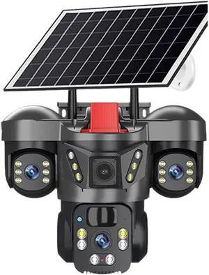15MP 3 Lens 3 Screen 4G WiFi Solar Outdoor Security Camera 15MP 3 Lens 3 Screen 4G WiFi Solar Outdoor Security Camera