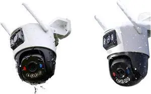 10MP Dual Lens Red-Blue Warning Light WiFi PTZ Outdoor Camera 10MP Dual Lens Red-Blue Warning Light WiFi PTZ Outdoor Camera