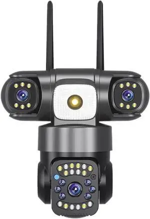 15MP 8K Three Lens Three Screen WiFi Solar Camera 15MP 8K Three Lens Three Screen WiFi Solar Camera