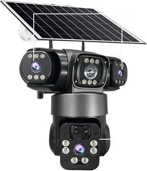 15MP Triple Lens Three Screen 4G Solar PTZ Camera 15MP Triple Lens Three Screen 4G Solar PTZ Camera