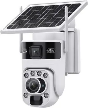 12MP Dual Lens Solar WiFi 4G PTZ Outdoor Security Camera 12MP Dual Lens Solar WiFi 4G PTZ Outdoor Security Camera