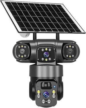 8K HD Dual Lens Solar Outdoor Security IP Camera 8K HD Dual Lens Solar Outdoor Security IP Camera