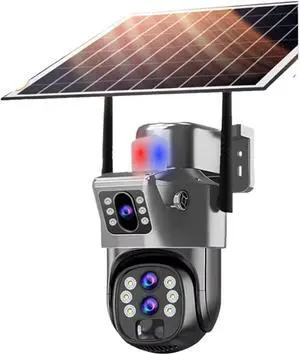 12MP 6K Three Lens 4G Solar PTZ Outdoor Security Camera 12MP 6K Three Lens 4G Solar PTZ Outdoor Security Camera