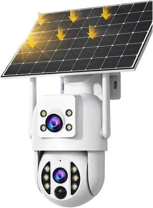 6MP 4K WiFi Solar Dual Lens PTZ Outdoor IP Camera 6MP 4K WiFi Solar Dual Lens PTZ Outdoor IP Camera