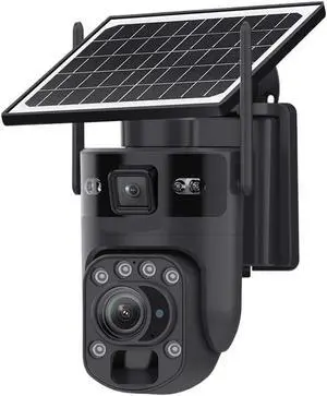 4G WiFi Solar PTZ Outdoor Dual Screen Security IP Camera 4G WiFi Solar PTZ Outdoor Dual Screen Security IP Camera