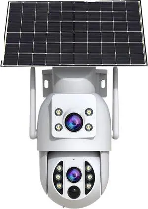 Dual Lens Solar WiFi PTZ Outdoor Security Camera Dual Lens Solar WiFi PTZ Outdoor Security Camera