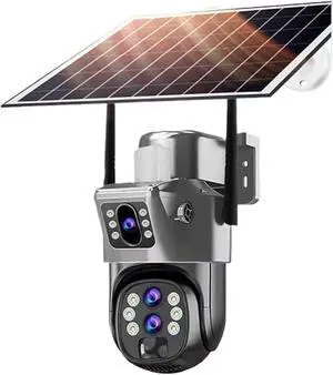 4G Solar Outdoor Triple Lens PTZ Security Camera 4G Solar Outdoor Triple Lens PTZ Security Camera