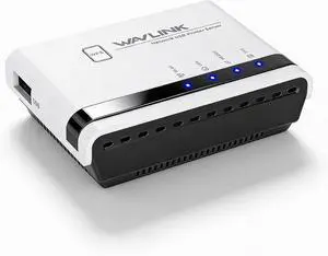 Zunate USB Print Server with 10/100Mbps LAN Bridge Sharing 4 Printer, Support Wireless Wired Standalone Modes Plug and Play Compatible 7 8 10 11 OS X (US Plug) Zunate USB Print Server with 10/100Mbps LAN Bridge Sharing 4 Printer, Support Wireless Wired Standalone Modes Plug and Play Compatible 7 8 10 11 OS X (US Plug)