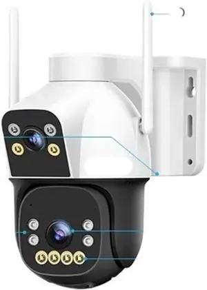 8MP 4G Solar Outdoor Security Camera Dual Lens 24/7 Recording CCTV Camera 8MP 4G Solar Outdoor Security Camera Dual Lens 24/7 Recording CCTV Camera