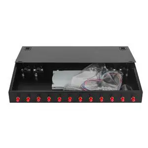 12 Fibers Port ST UPC Singlemode Rack Mount Enclosure Box 12 Fibers Port ST UPC Singlemode Rack Mount Enclosure Box