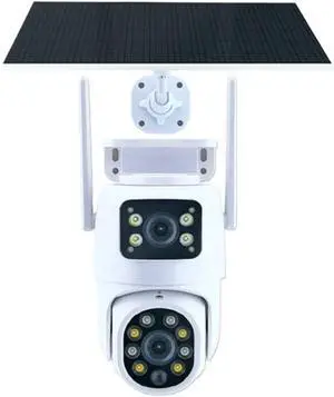 4MP Tuya Solar Outdoor PTZ Camera Dual Lens Wireless Security CCTV Camera 4MP Tuya Solar Outdoor PTZ Camera Dual Lens Wireless Security CCTV Camera