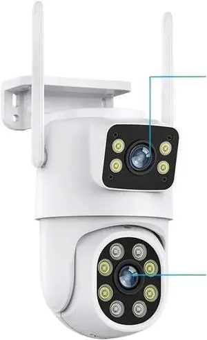 8MP Dual Lens Tuya WiFi PTZ Outdoor Security Camera 8MP Dual Lens Tuya WiFi PTZ Outdoor Security Camera