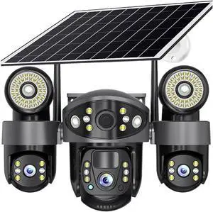 V380 PTZ Solar 4G Outdoor Street Light CCTV Security Camera V380 PTZ Solar 4G Outdoor Street Light CCTV Security Camera