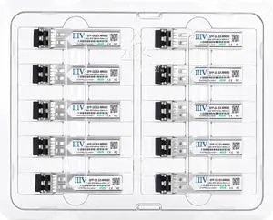 1.25G SFP 1000Base-SX LC Multimode Transceiver, Optical Fiber Module, 850nm MMF, 550m, Compatible with Cisco GLC-SX-MMD, Ubiquiti UniFi UF-MM-1G, Meraki and More (10 Pack) 1.25G SFP 1000Base-SX LC Multimode Transceiver, Optical Fiber Module, 850nm MMF, 550m, Compatible with Cisco GLC-SX-MMD, Ubiquiti UniFi UF-MM-1G, Meraki and More (10 Pack)